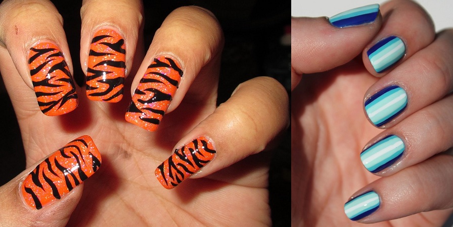 Striped Nail Art