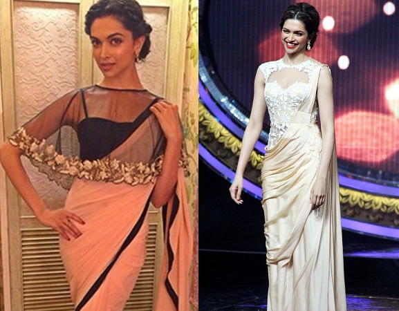 Deepika Padukone In Cape And Coreset Blouse