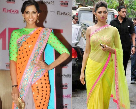 Fluorescent Saree Blouse