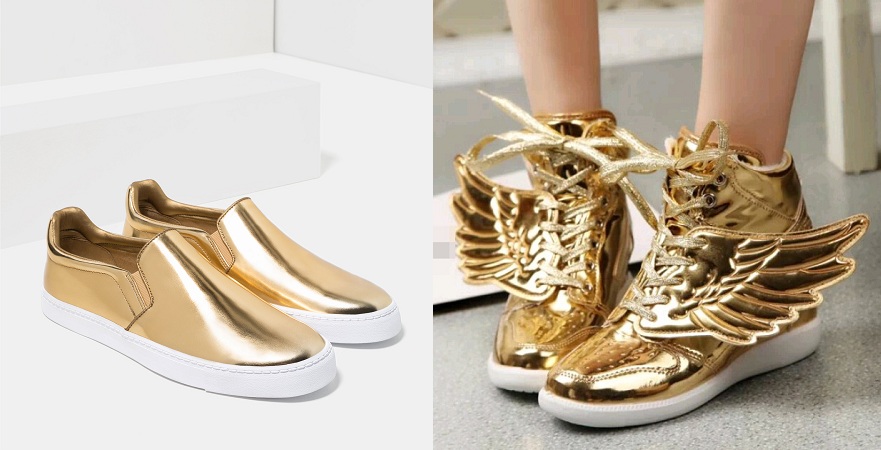 Golden Sneakers