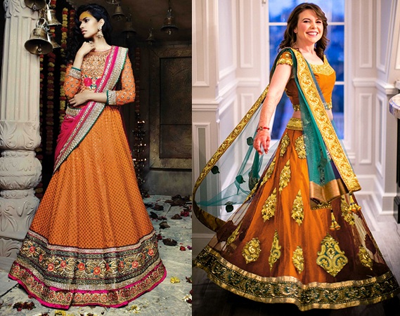 Mustard Color Lehenga