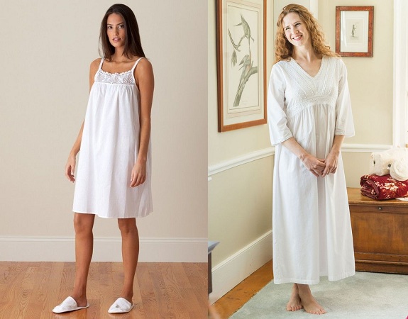 Pleated Bodice Nightwear Nighty