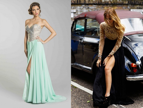 Slit Skirt Long Dress