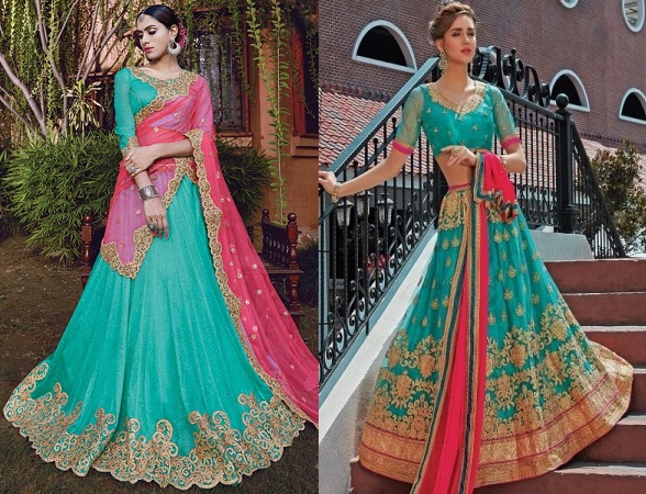 Turquoise Shade Lehenga