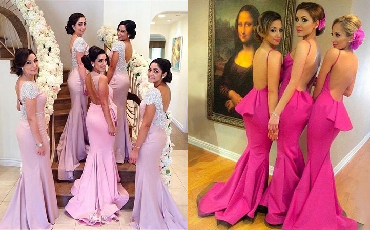 Backless Bridesmaid Gown