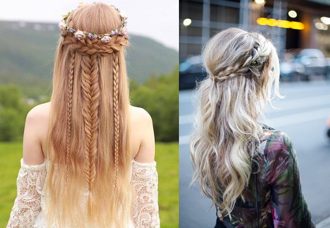 Boho Kind Straight Hair Up-Do