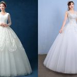 Lace Floor Length Ball Gown