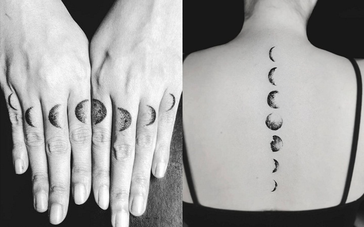 3. Small Moon Phases Tattoo - wide 8