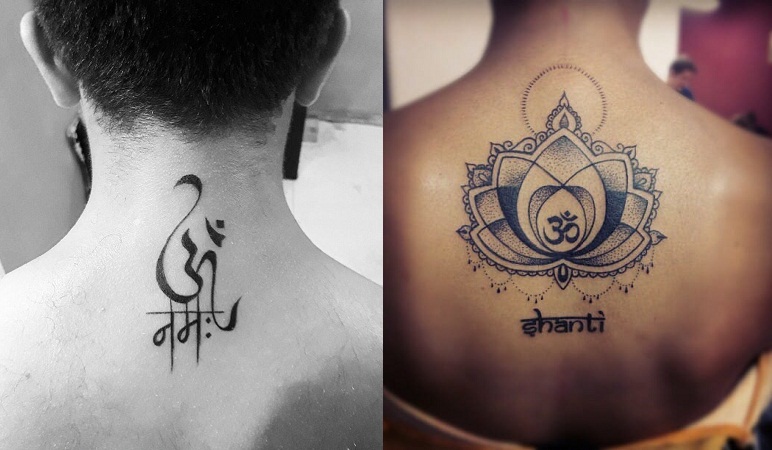 15 Stylish though Spiritual Om Tattoo Designs For Men and Women