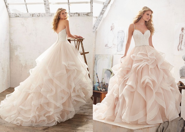 Skirt Ruffles And Layered Wedding Dress Styles