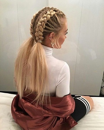 Two Part Ponytail