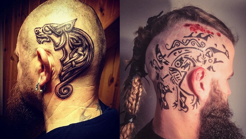 Viking Head Tattoo