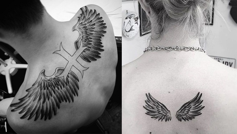 angel with wings tattoo on backTikTok Search