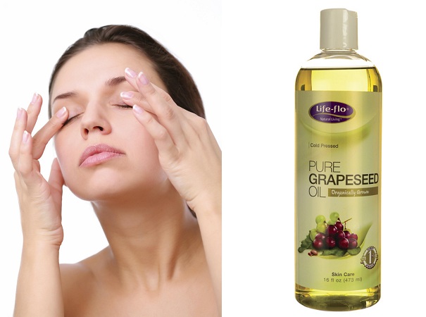 Grapeseed oil for dark circles