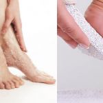 Scrubbing your feet