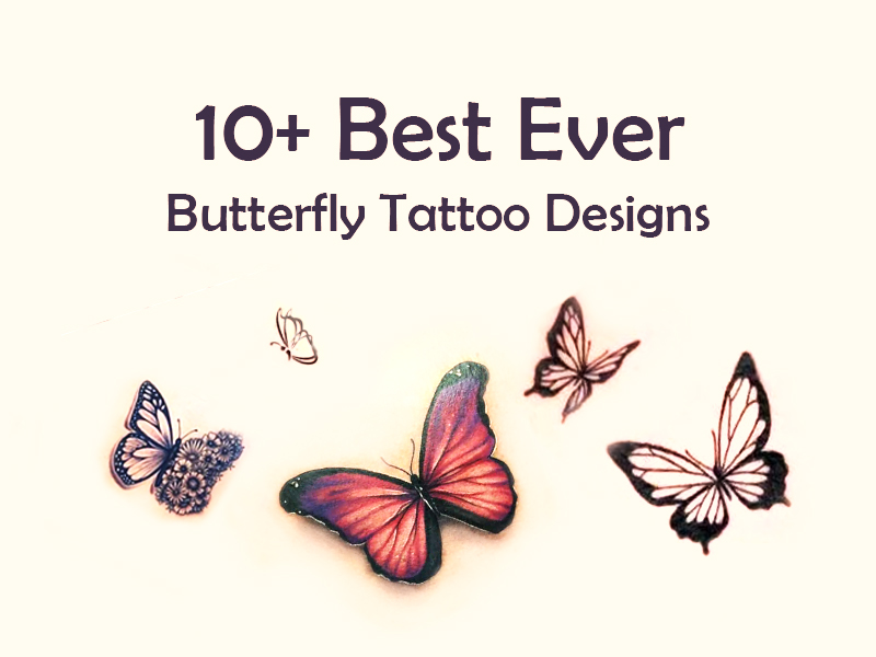 Butterfly tattoo set Vector Image  1511632  StockUnlimited