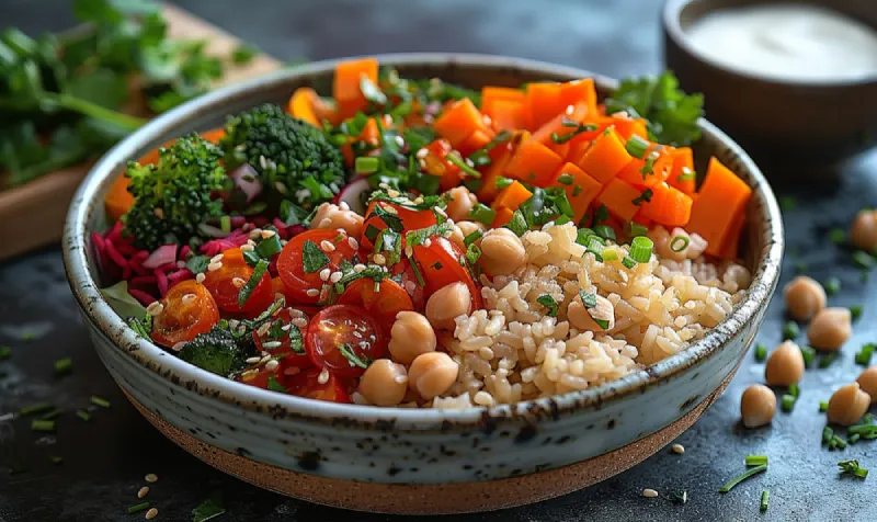 Tempeh Stir-Fry with Brown Rice