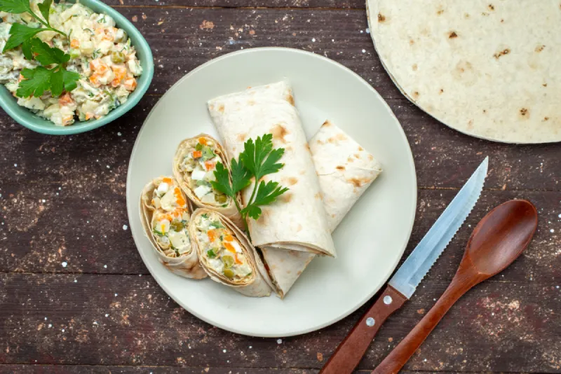 Tofu Scramble Wraps